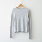 LINEN 14G Pull Over #LIGHT GREY [I26SS-K3]