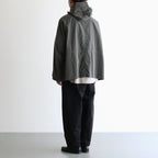 FMSTJK - ナイロンタッサー ガーメントダイ ショートモッズコート #92 Elephant Grey [SN_FR1002JK]