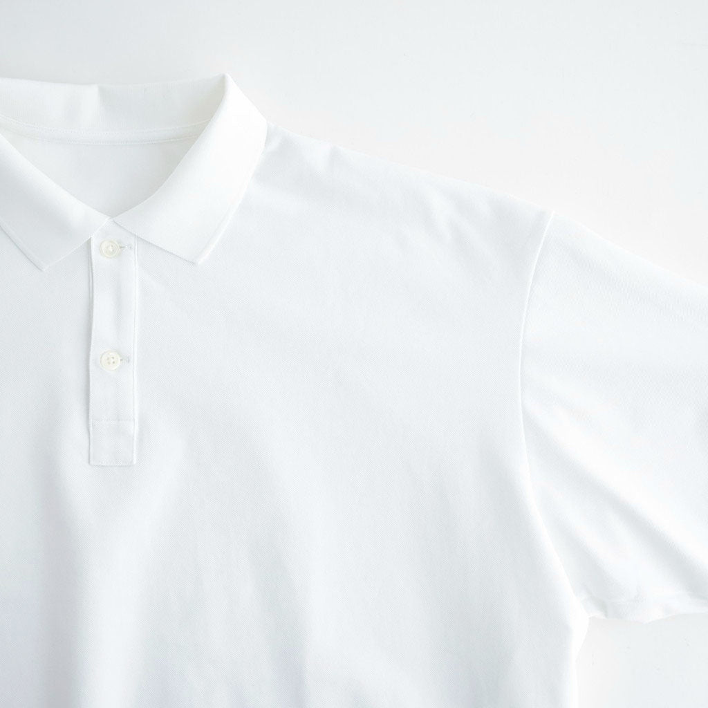 DRY PIQUE JERSEY S/S POLO #WHITE [FSC263-70036]