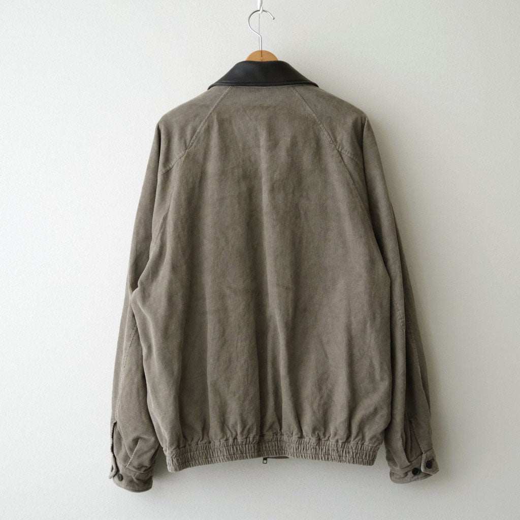 VINTAGE CORDUROY ZIP JACKET #TAUPE [ST.1581]