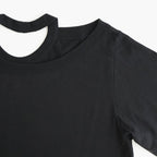 Raffy Gauze 2-Way T-Shirt #BLACK [I26SS-CUT9]