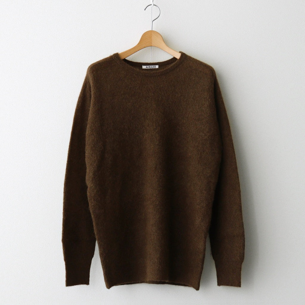 BABY SURI ALPACA SHEER KNIT P/O #DARK BROWN [A25AP01AK]