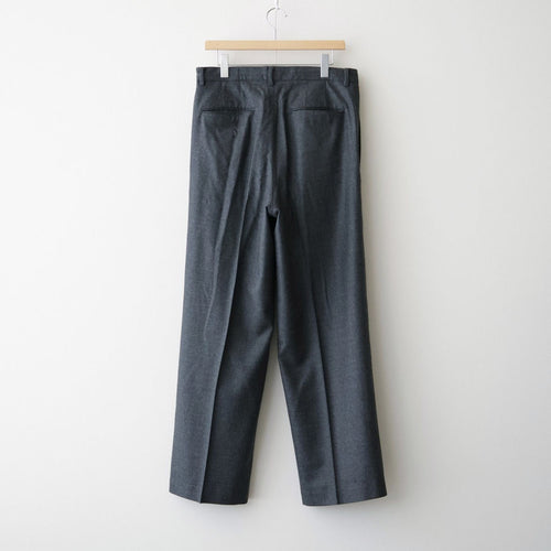 SUPER LIGHT WOOL TWO-TUCK SLACKS #TOP CHARCOAL [A26AP05OS]