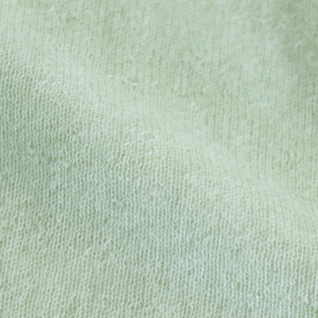 KID MOHAIR SHEER KNIT POLO #PALE GREEN [A25SP05FG]
