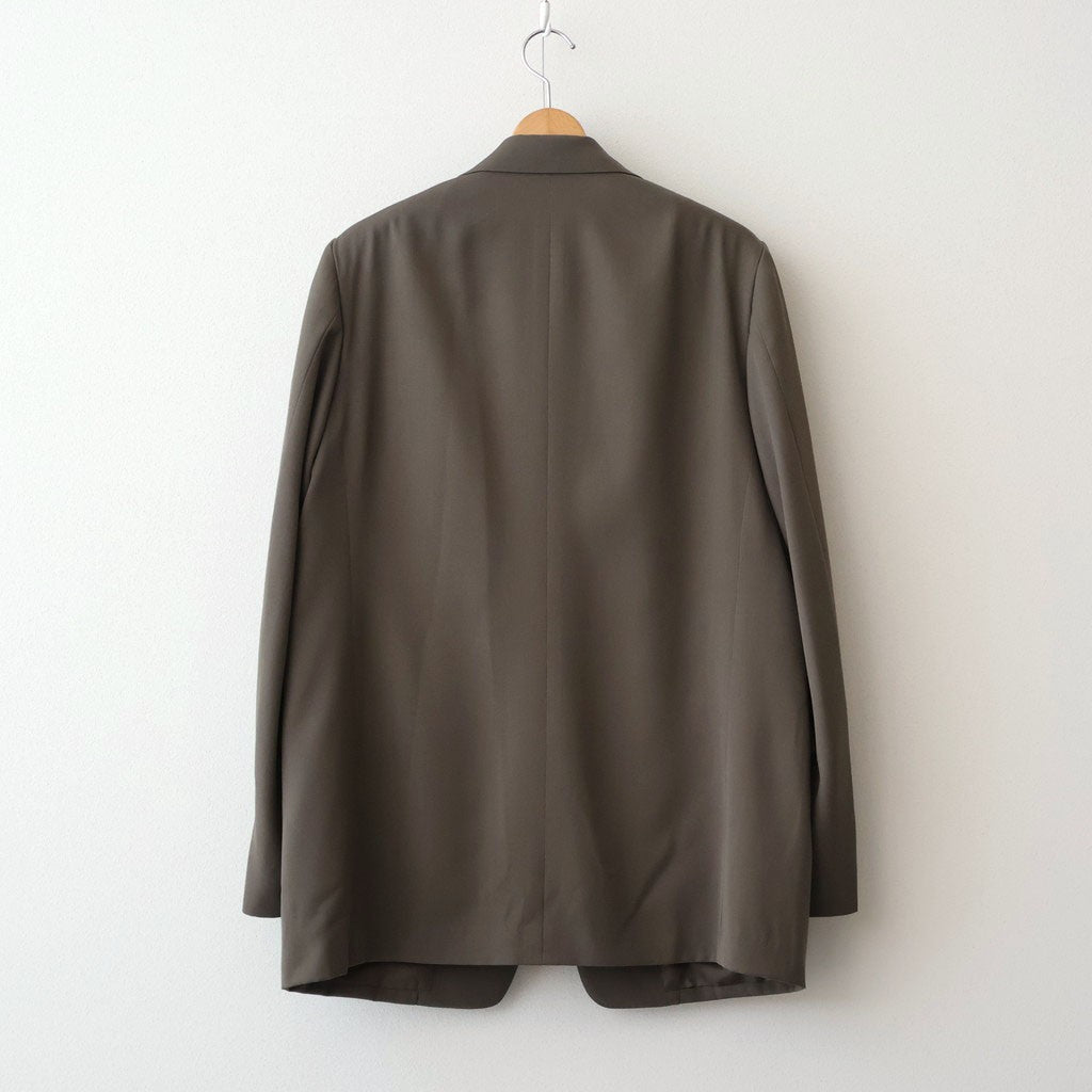LIGHT WOOL MAX GABARDINE JACKET #DARK OLIVE BROWN [A26SJ02MG]