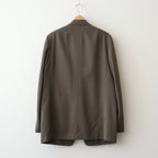 LIGHT WOOL MAX GABARDINE JACKET #DARK OLIVE BROWN [A26SJ02MG]
