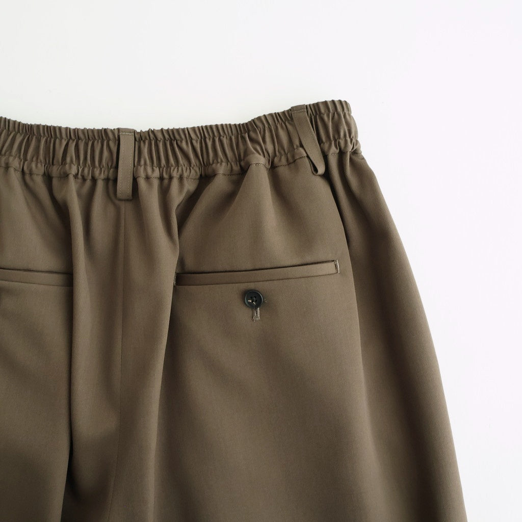 WIDE EASY SHORT TROUSERS #DARK BEIGE [ST.1435]