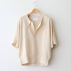 GIMA KNIT POLO SHIRTS #ECRU [25880601]