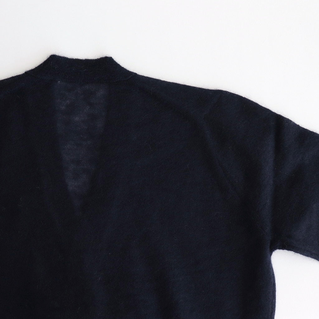 KID MOHAIR SHEER KNIT CARDIGAN #NAVY [A25SC04FG]