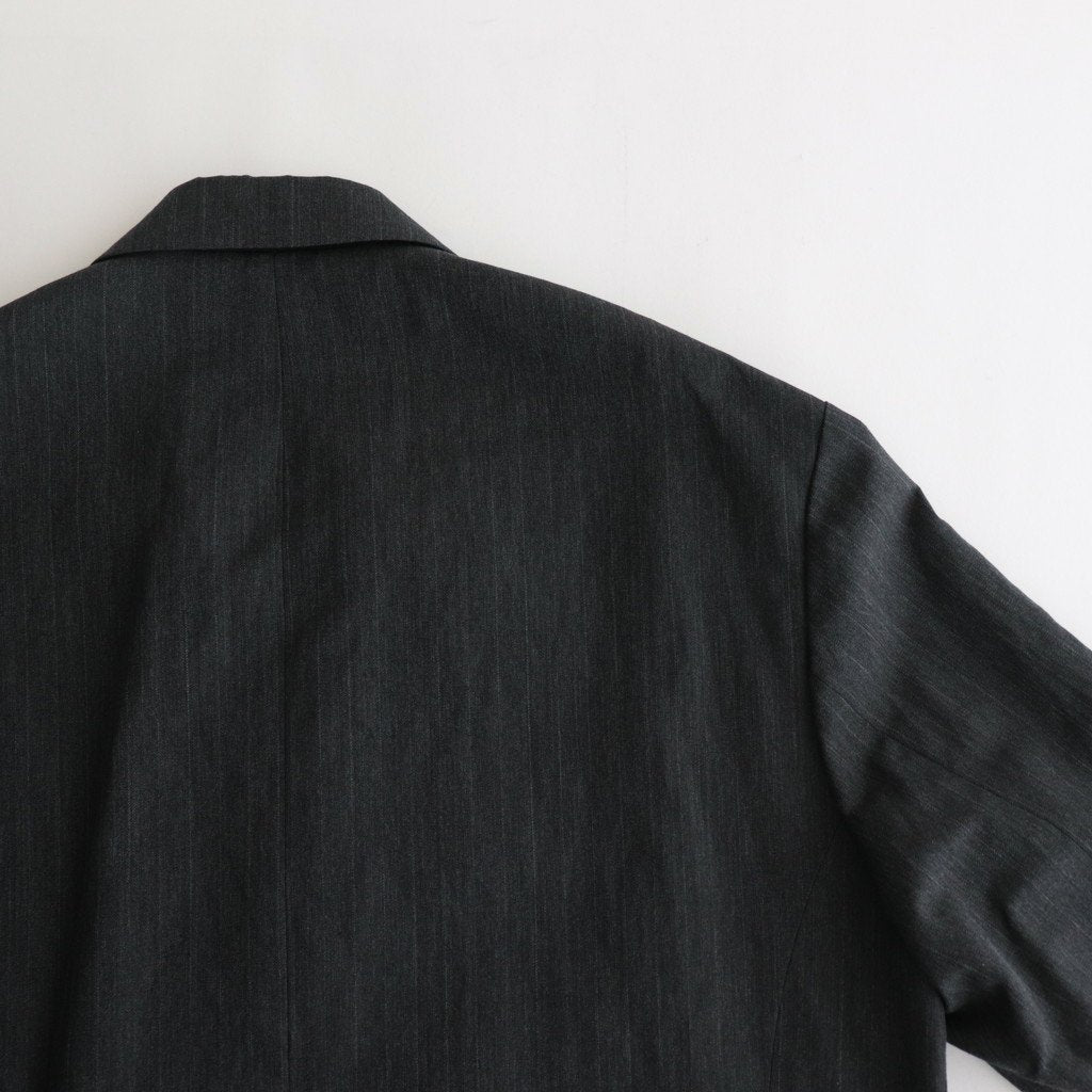 OVERSIZED DOUBLE BREASTED JACKET #CHARCOAL [ST.642]