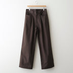 BRUSHED CHINO ONE TUCK WIDE PANTS #BROWN [ST.1399]