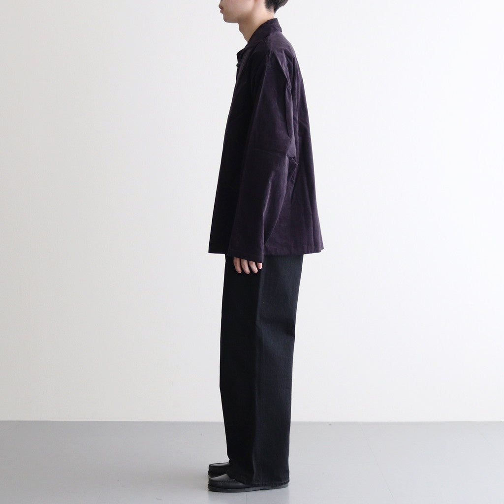 CORDUROY SMOCK SHIRT #NAVY [H2302-SH018]