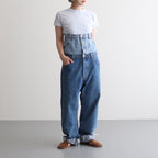 W WAIST DENIM PT #SIZE:2 C [Q25A-T018]
