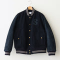 LEATHER STUDIUM JACKET #NAVY [25330210]