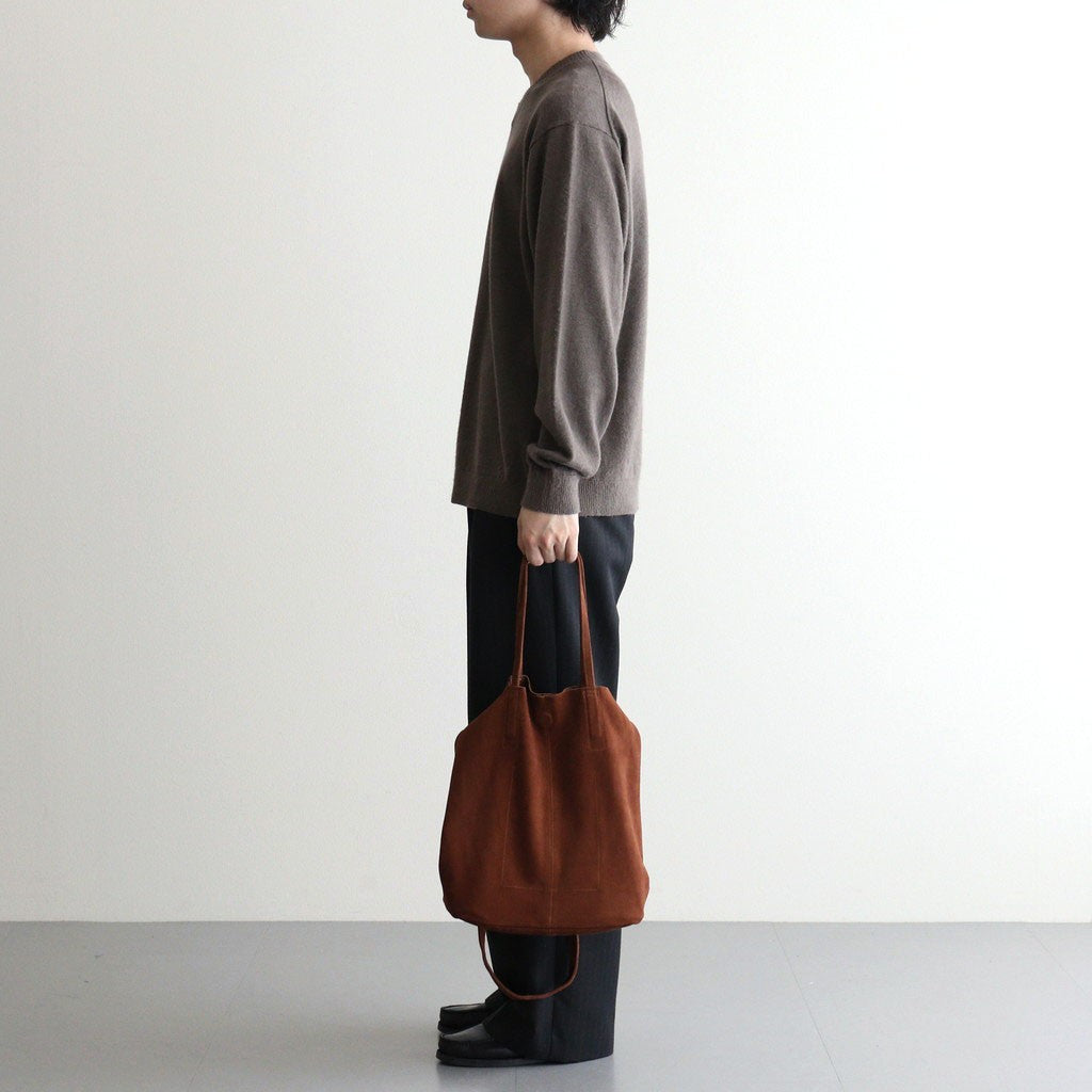 3WAY MIDIUM TOTE（OIL SUEDE） #BROWN [MS-1]