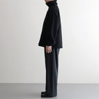 Wool Fleece Half Zip Pullover #BLACK [YK25FW01090B]