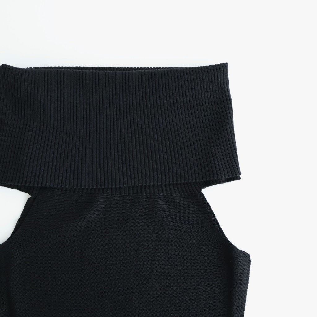 Seamless Offshoulder Knit #BLK [12610531]