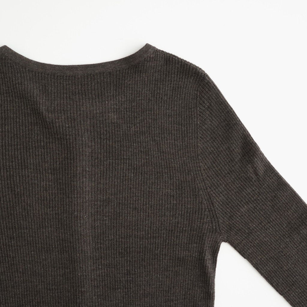 Silkwool Knit Cardigan #D/BRN [12620501]