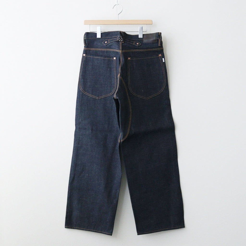CLASSIC DOUBLE KNEE DENIM PANTS #RIGID INDIGO [CLASS003]