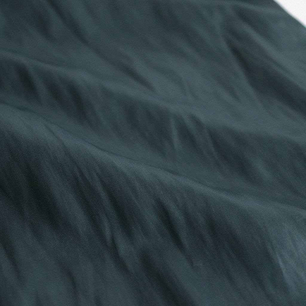 LEATHER LIKE POLYESTER SNOW PARKA #DUSTY GREEN [YK24SS0636C]