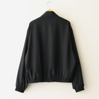 SUPER FINE TROPICAL WOOL ZIP BLOUSON #BLACK [A25SB01MT]