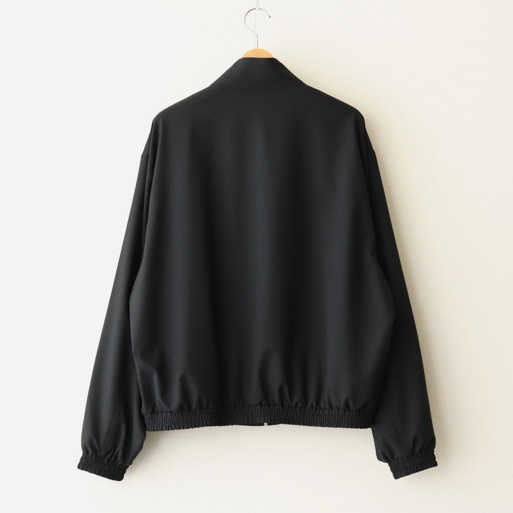SUPER FINE TROPICAL WOOL ZIP BLOUSON #BLACK [A25SB01MT]