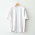 SUVIN 60/2 OVERSIZED T-SHIRT #WARM WHITE [KKAGLM0015]