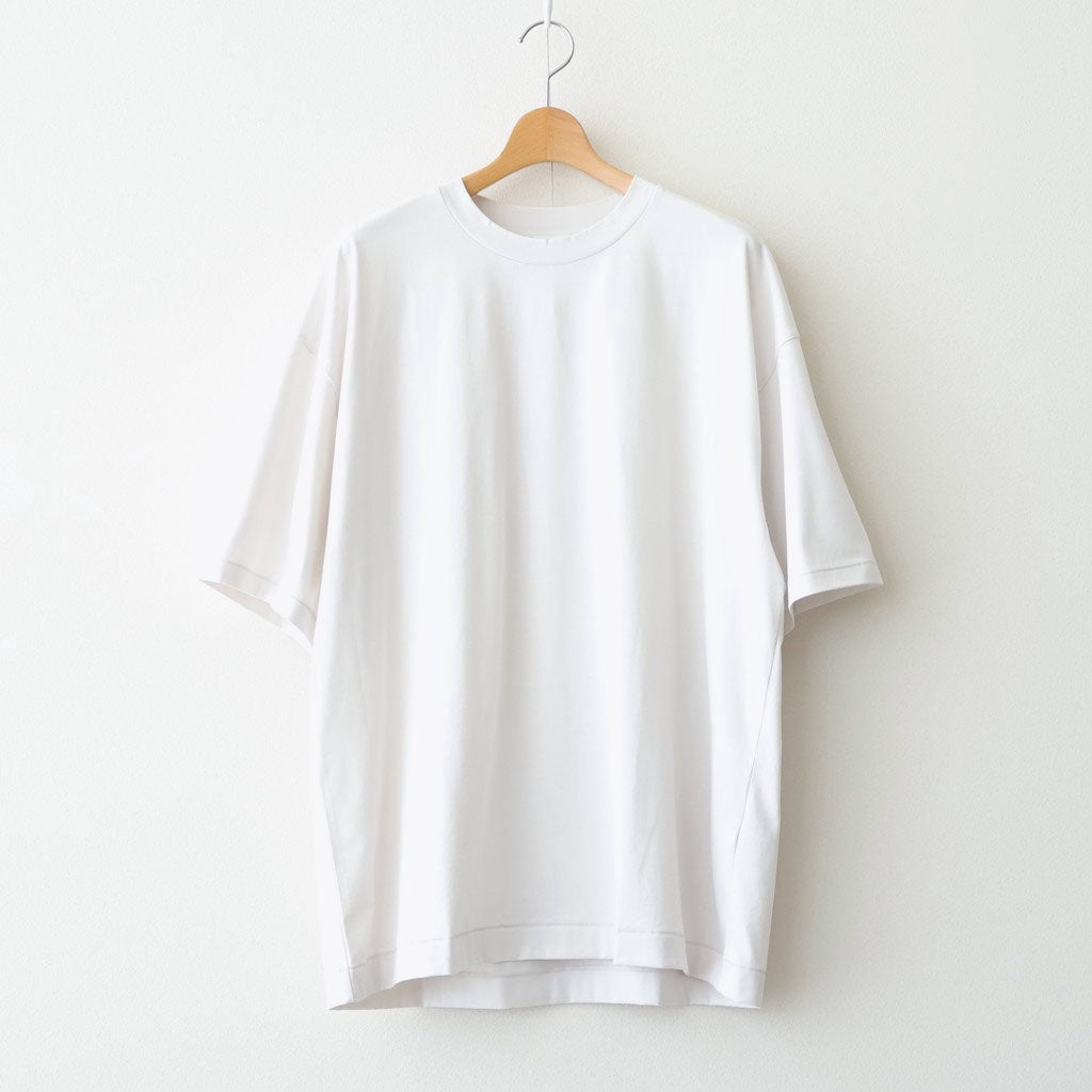 SUVIN 60/2 OVERSIZED T-SHIRT #WARM WHITE [KKAGLM0015]