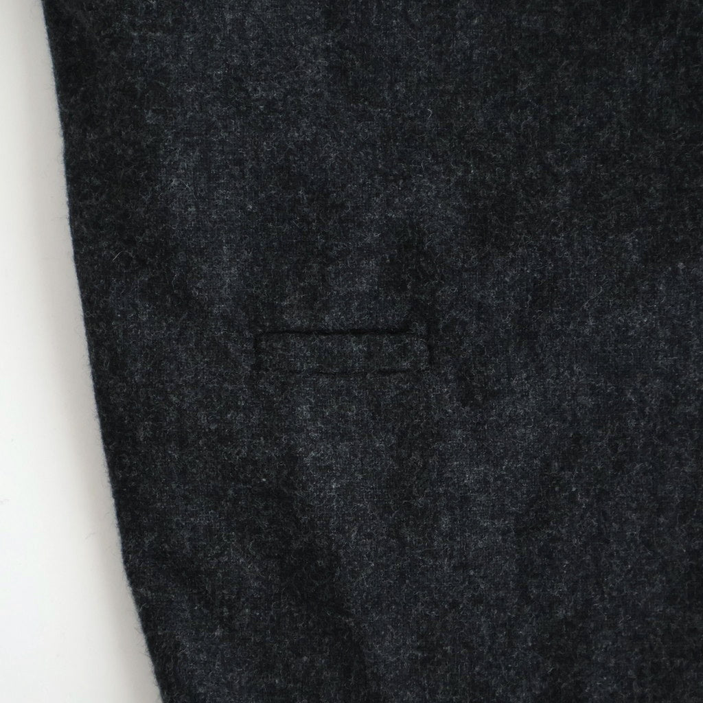 縮絨ウールタックワイドPT #CHARCOAL GRAY [D225-P303]