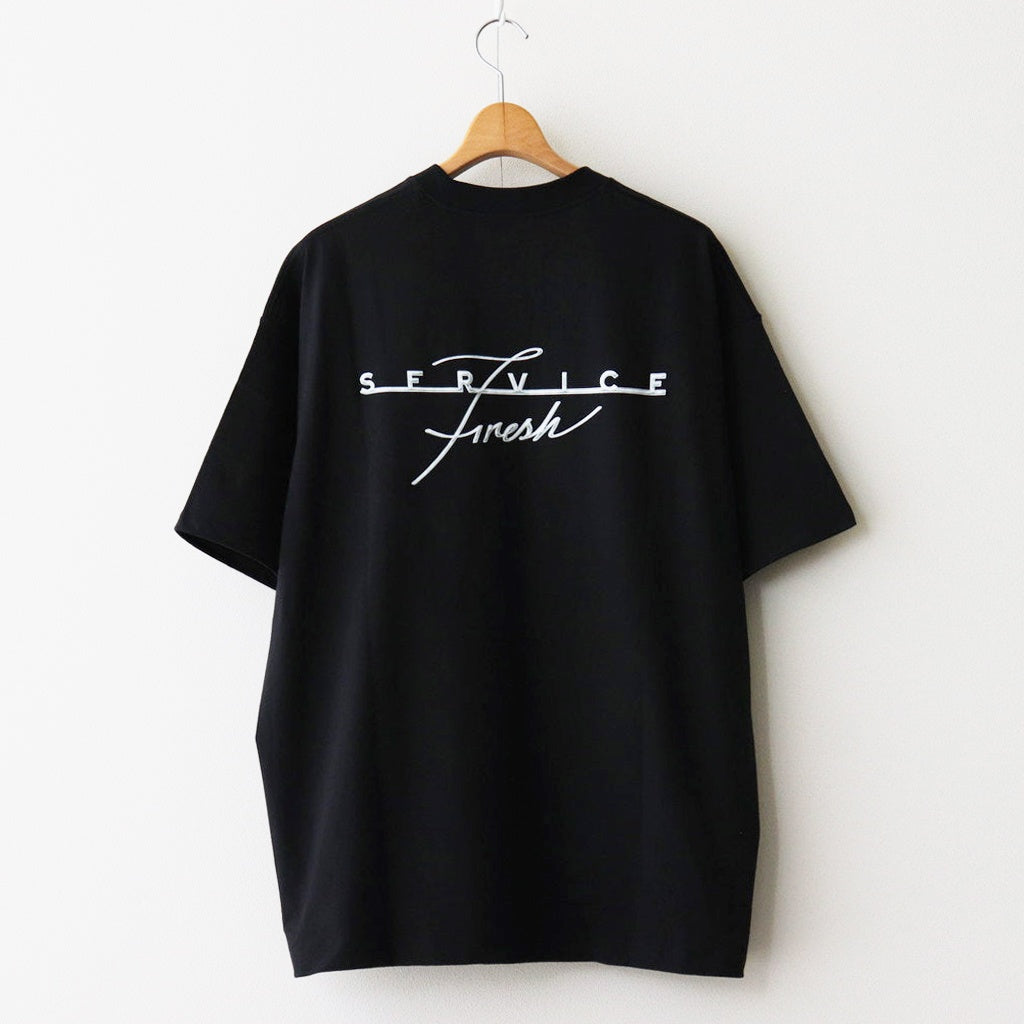 CORPORATE PRINTED S/S TEE ”GEAR” #BLACK [FSC243-70116]