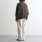 WOOL CASHMERE CORDUROY ZIP BLOUSON #SMOKY BROWN [A26AB02FC]