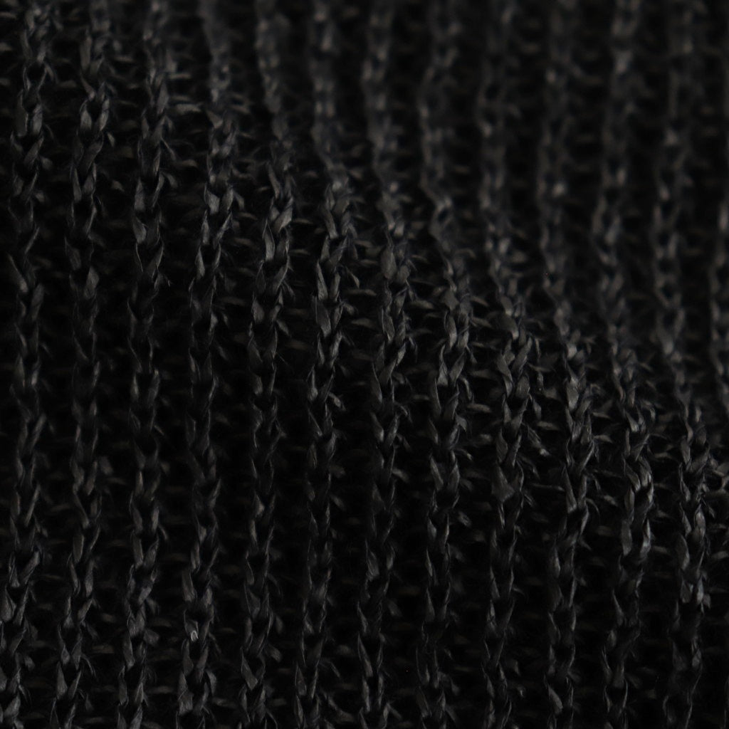 WASHI RAYON SHEER DRIVERS KNIT #BLACK [YK25SS0962S]