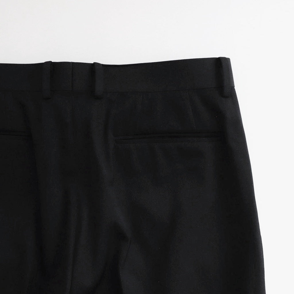 LIGHT WOOL MAX GABARDINE SLACKS #TOP BLACK [A26SP03MG]