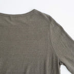 LINEN 14G Pull Over #GREY KHAKI [I26SS-K3]