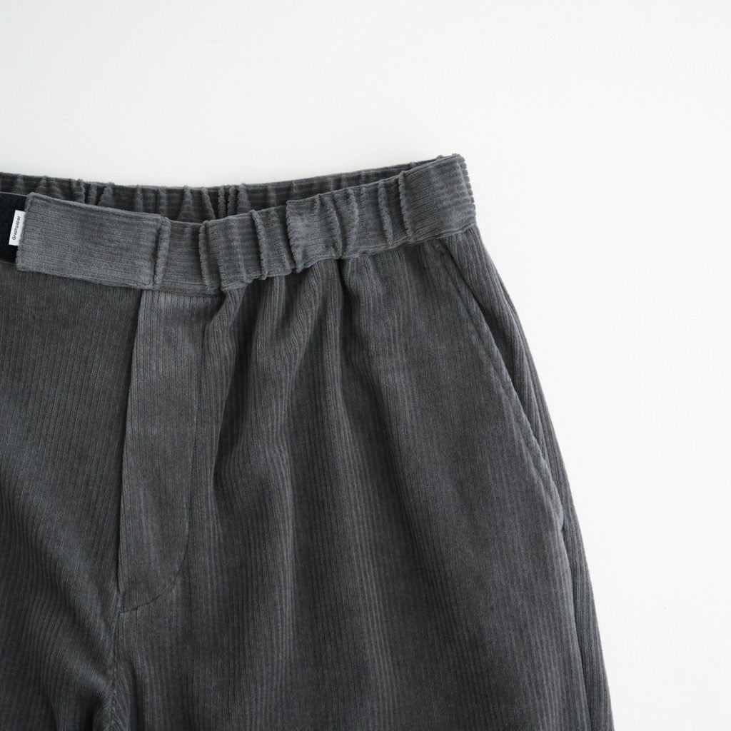 Soft Knit Corduroy Wide Tapered Chef Pants #GRAY [GM263-40112B]