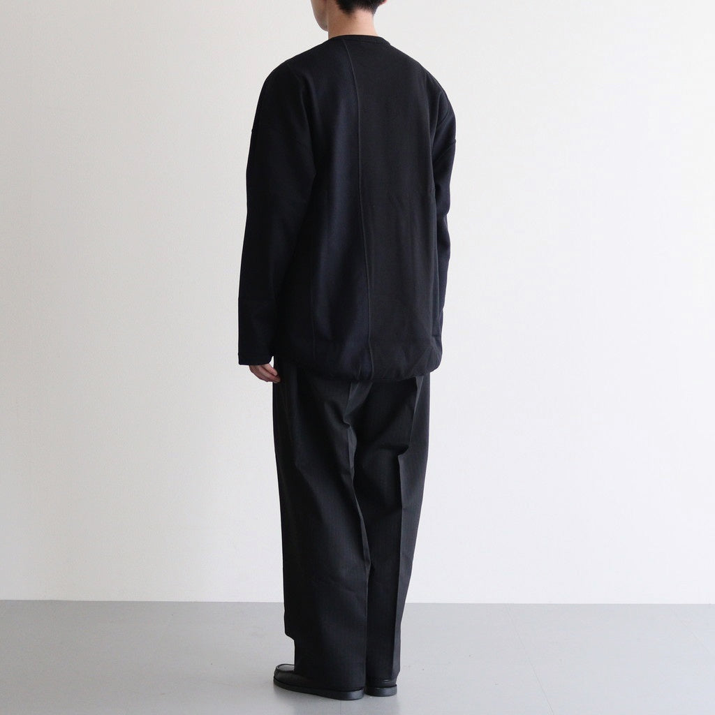 ウールエステルヘリンボーントラウザーズ #BLACK [HP-P001-051]