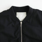 Fulled Wool Twill Flight Jacket #BLACK [GU263-30411]