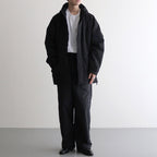 綿ナイロンウェザー×エステルタッサー ジャケット #BLACK [HN-J025-051]