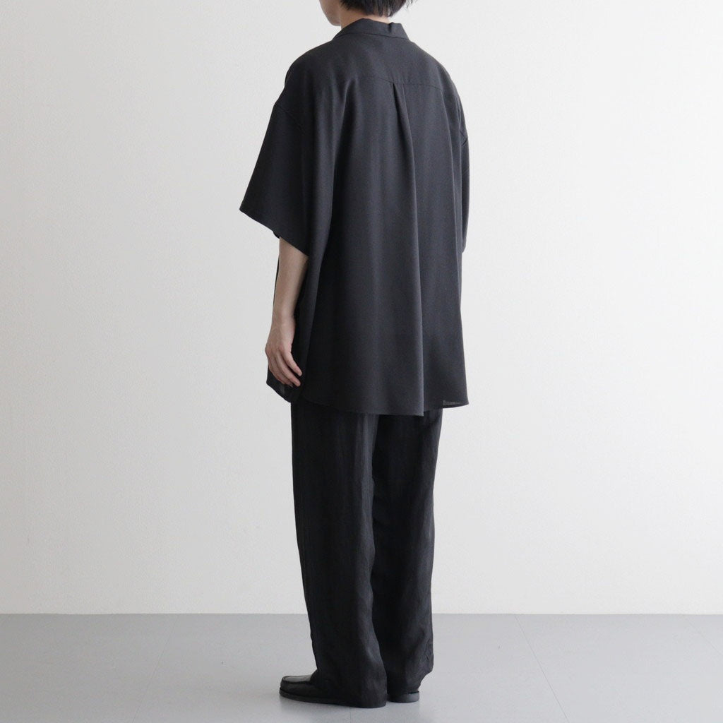Viscose Viyella S/S Sleeping Shirt #CHARCOAL [GM261-50457]