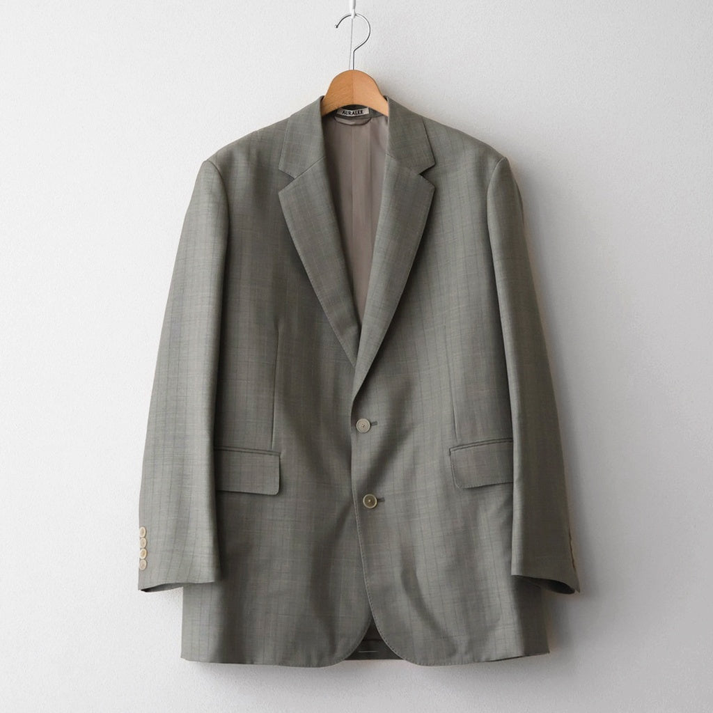 BLUEFACED WOOL JACKET #KHAKI GRAY STRIPE [A26SJ03BA]