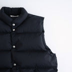 SUPER LIGHT NYLON RIPSTOP DOWN VEST #BLACK [A26AV02NL]