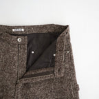 HOMESPUN TWEED PAINTER PANTS #MIX BROWN [A26AP03HT]