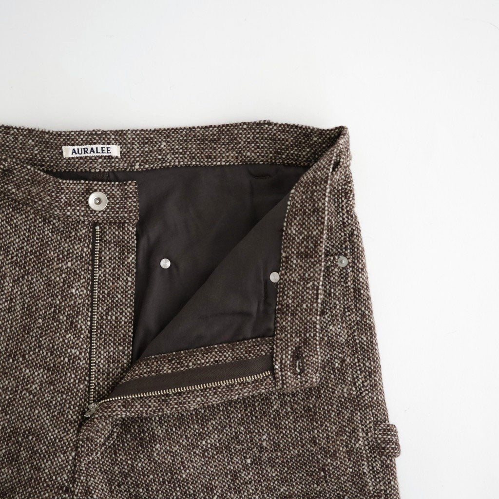 HOMESPUN TWEED PAINTER PANTS #MIX BROWN [A26AP03HT]