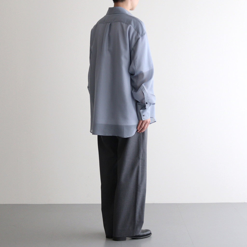 SHEER SKIPPER SHIRT #BLUE STRIPE [2541000508]