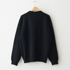 LAMBS WOOL CREWNECK SWEATER #BLACK(005) [KRAGGW0402]