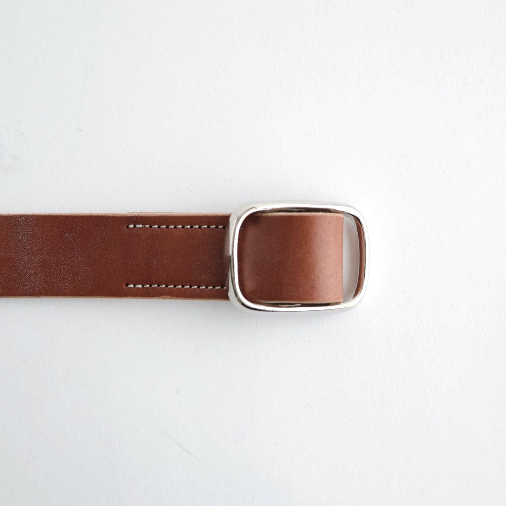 REVERSIBLE BUCKLE BELT #NATURAL BROWN [A26AB10RP]