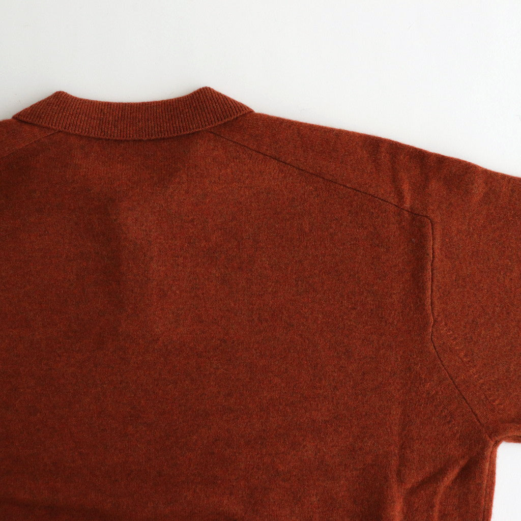 M-G Knit Polo #Brick [2403-012]