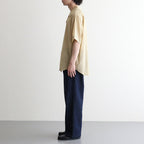 AIRY LIGHT COTTON CHECK HALF SLEEVED SHIRT #MUSTARD GINGHAM CHECK [A26SS02GC]