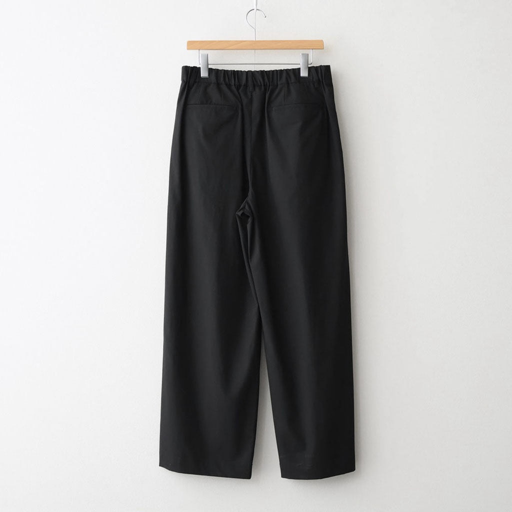Brushed Cotton Gabardine Wide Straight Pants #BLACK [GM261-40395]