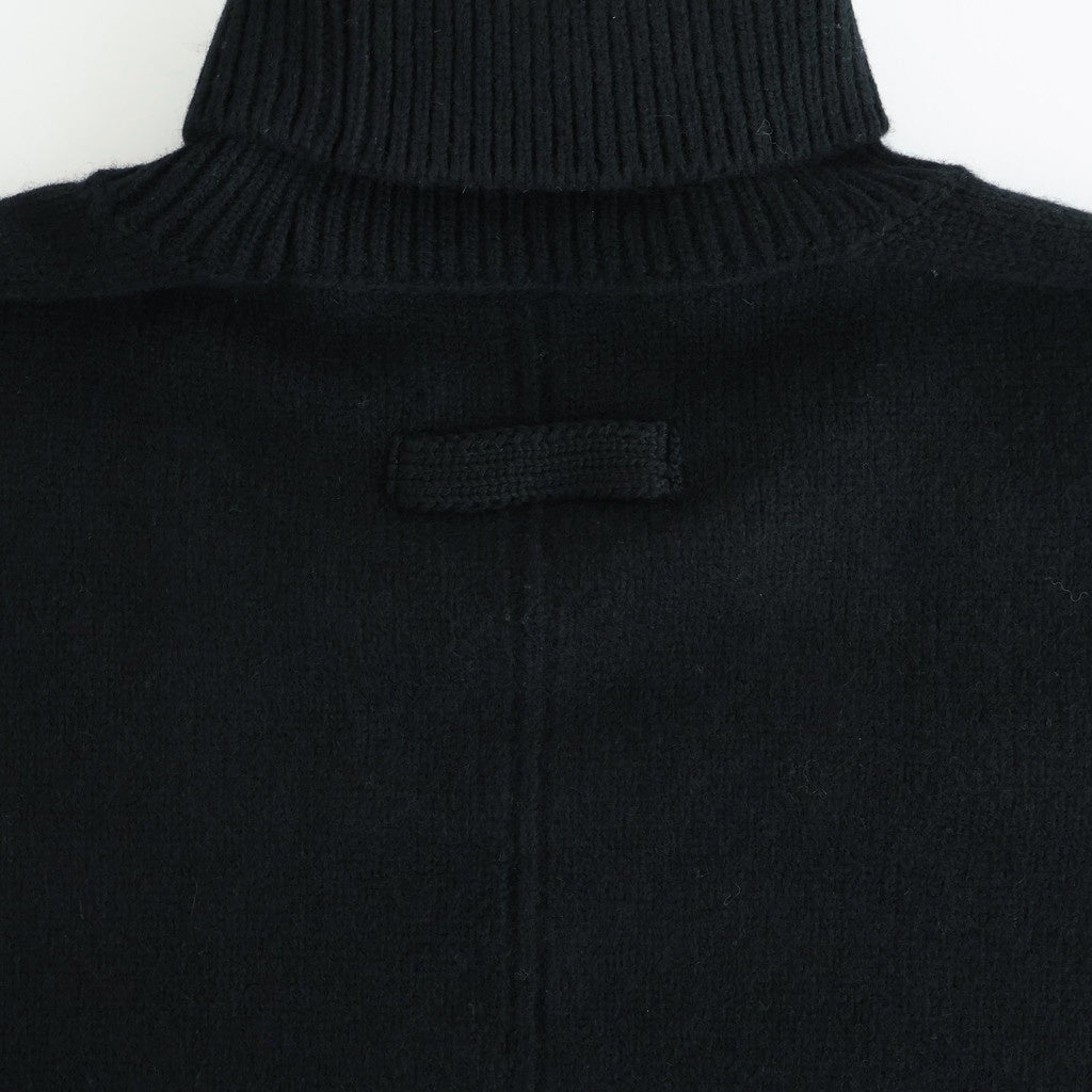 EXTRA FINE WOOL WARM KNIT TURTLE NECK LS #BLACK [ST.1290]